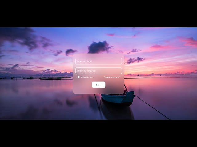 Modern Login Page with Blur Effect | React + Tailwind CSS Tutorial 🔥
