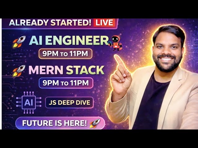 Future Is Here! Live AI & MERN Training Started 🚀 Join Now