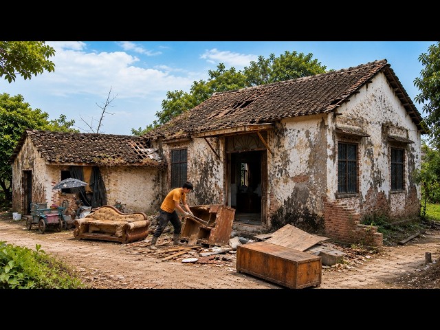 He Used 5 Years of Woodworking Skills to Build His Family's Dream Wooden Home.