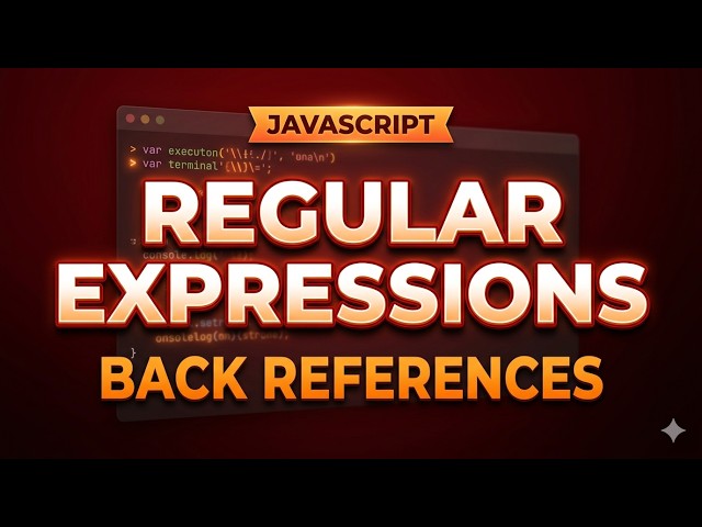 Javascript Regular Expressions: Backreferences