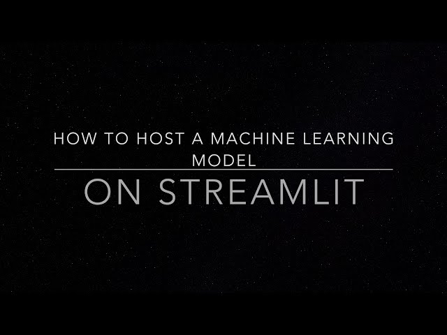 (Tamil) How to Host Machine Learning Model in Streamlit || Live Demo #machinelearning #ai #tamil