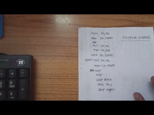 STEPPER MOTOR INTERFACING CLOCK WISE & ANTI CLOCK WISE DIRECTION