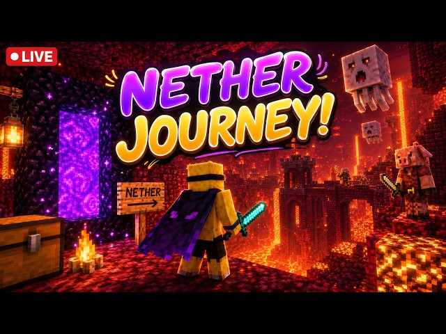 🔴 LIVE | Into The Nether! 🔥 | OneBlock Adventure Begins | Minecraft Bangla