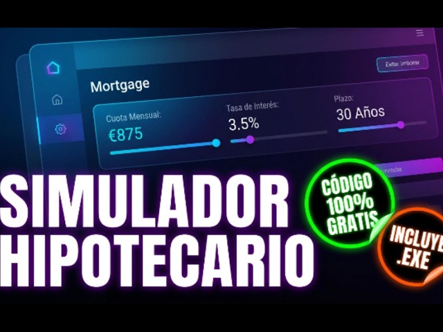 Creé un Simulador Hipotecario en Python + SQLite (Código y .EXE Gratis) 🏡
