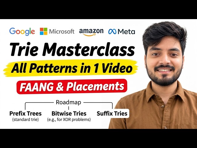 Complete Trie Masterclass: All Prefix Tree & Bitwise Patterns for Placements & FAANG