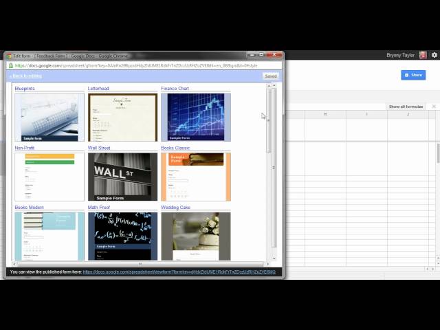 How to create a Google form in Google Docs