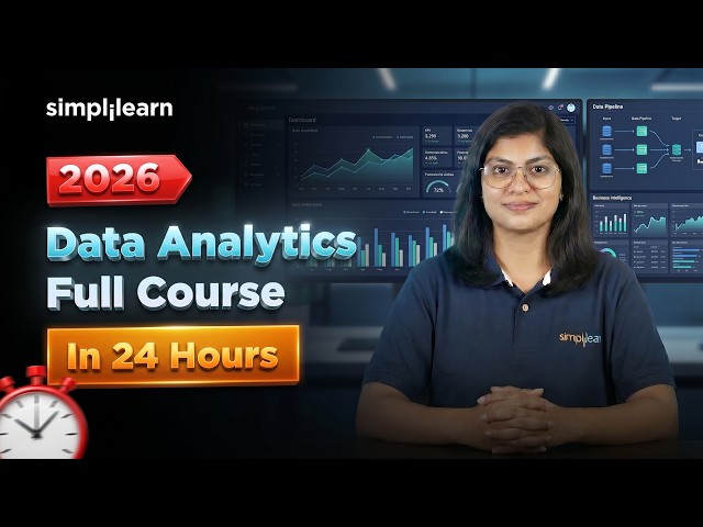 Data Analyst Full Course 2026 | Data Analytics Tutorial For Beginners | Data Analytics | Simplilearn
