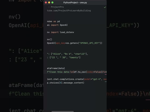Data Cleaning using Python + OpenAI #python #openai #datascience