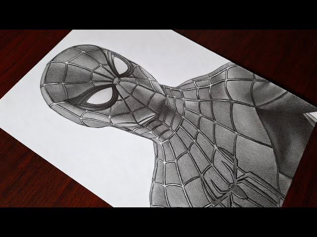 Spider-Man Drawing | How to Draw "Spider-Man: Brand New Day" Tom Holland Drawing | Pencil Sketch