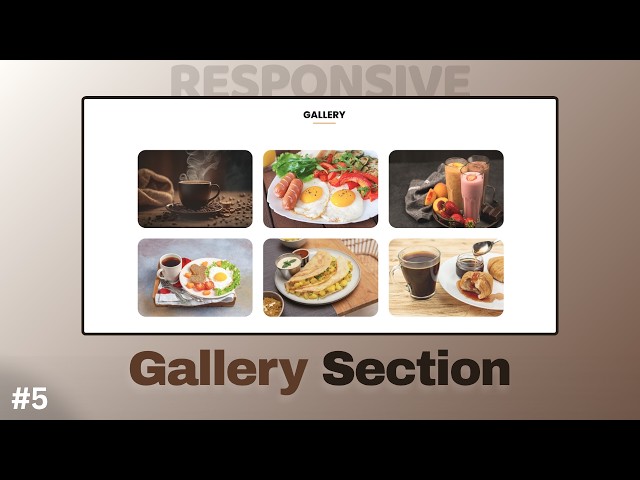 Responsive COFFEE Website Using HTML, CSS & JS (Part 5)