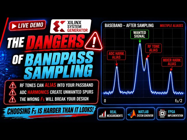 Dangers of BandPass Sampling | Live Demo on  MATLAB System Generator