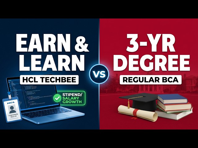 BCA vs B.Tech vs WILP: How to Beat the B.Tech Salary Advantage by Year 5! 🚀 [Live Roadmap] Part 2