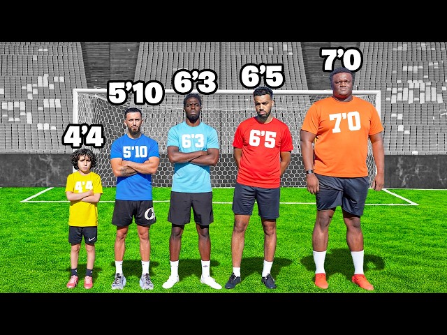 Every Height Competes In Football for $10,000