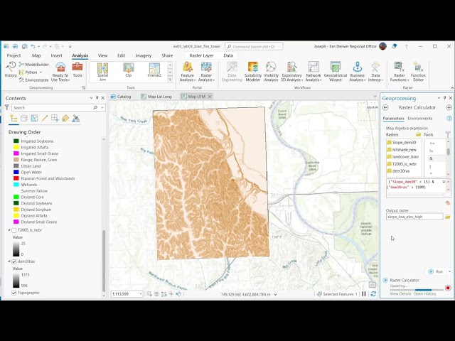 Learning ArcGIS Pro:  Raster Analysis