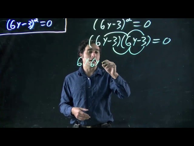 Expanding brackets (a binomial squared)