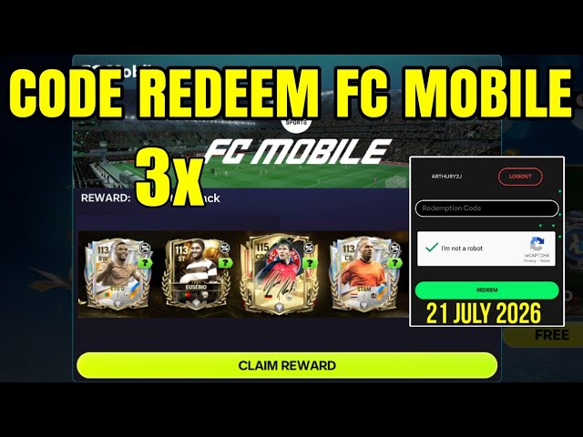 NEW FC MOBILE 25 CODES🎁 FOR 21 JULY 2026 || How To Redeem Code || FC MOBILE 24 REDEEM CODES