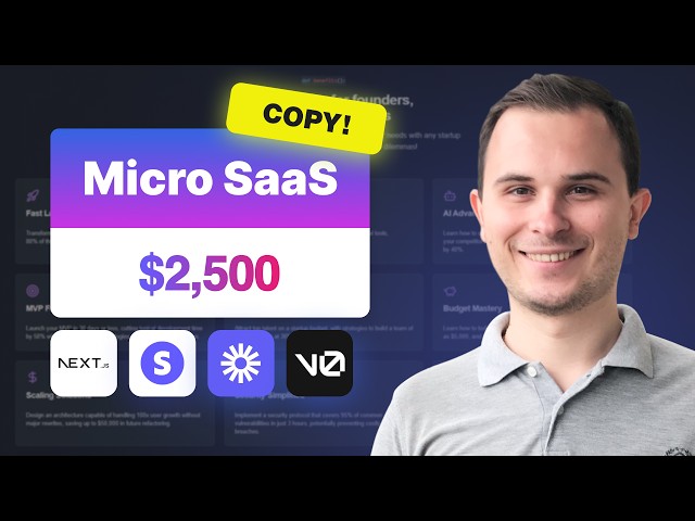 Micro SaaS SOLO from 0 to $2,500/m in 6 Steps | Beginner Framework