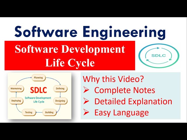 Software Development Life Cycle SDLC, SDLC phases, SDLC diagram, SDLC notes, SDLC model #vikademy