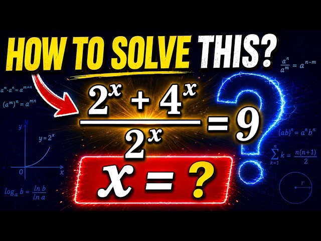 99% Get This Exponential Equation Wrong! Can You Solve It? 🤯Math Olympiad Problem