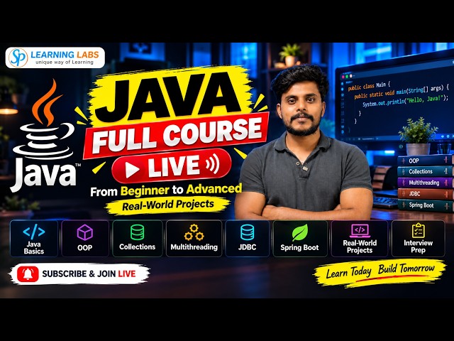 Java from scratch and build real-world programming skills