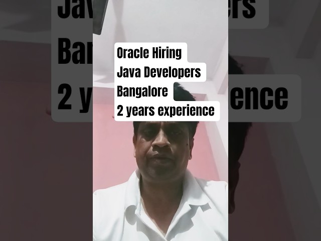 Oracle Hiring Software Engineers 🔥 Java + Cloud + DevOps | 2–5 Years