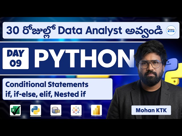 Day 09: Python for Data Analytics Series | Become a Data Analyst in 30 Days by Mohan KTK