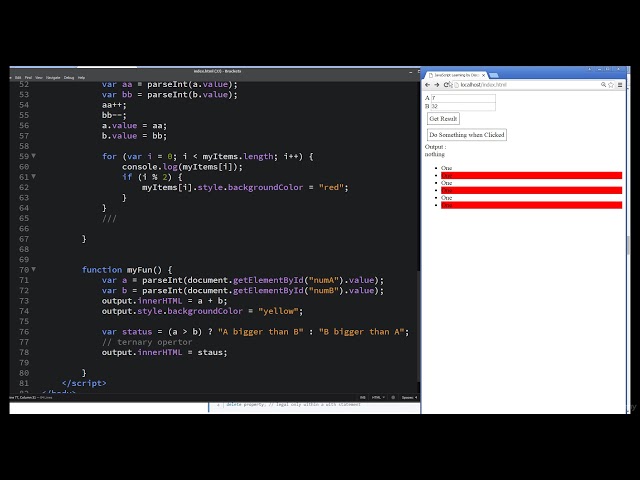 45  JavaScript Conditional ternary operator