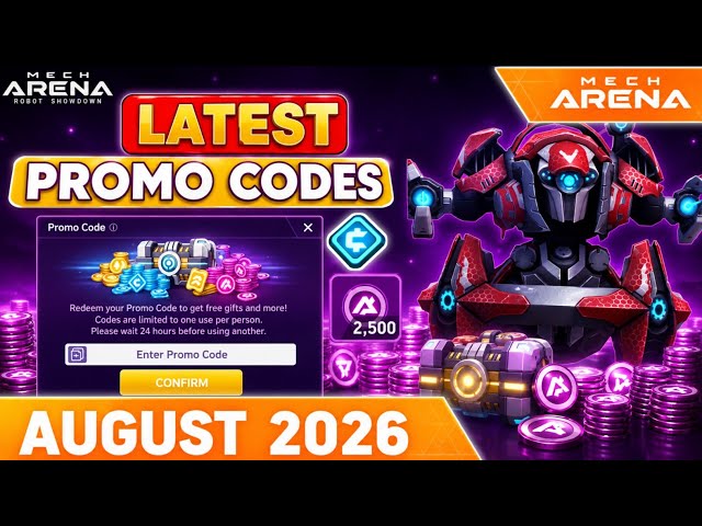 💎 100% WORKING MECH ARENA CODES 2026 – 🏆 CLAIM FREE REWARDS NOW ! #promocode #mecharenarobotshowdown