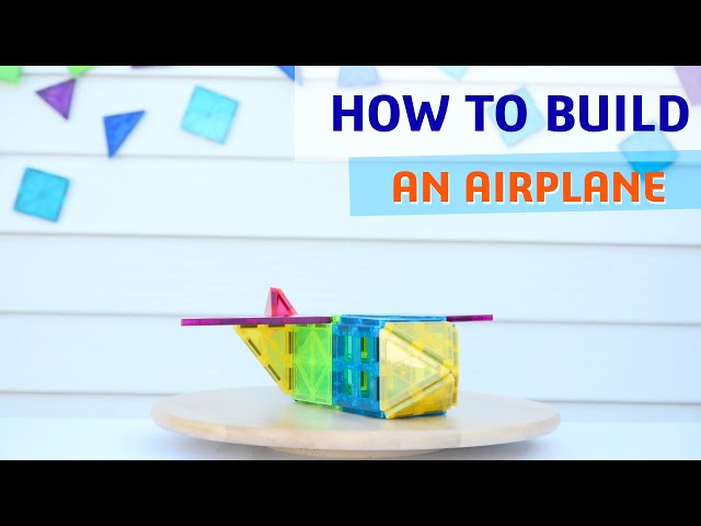 Magnetic tiles ideas - HOW TO BUILD AN AIRPLANE TUTORIAL
