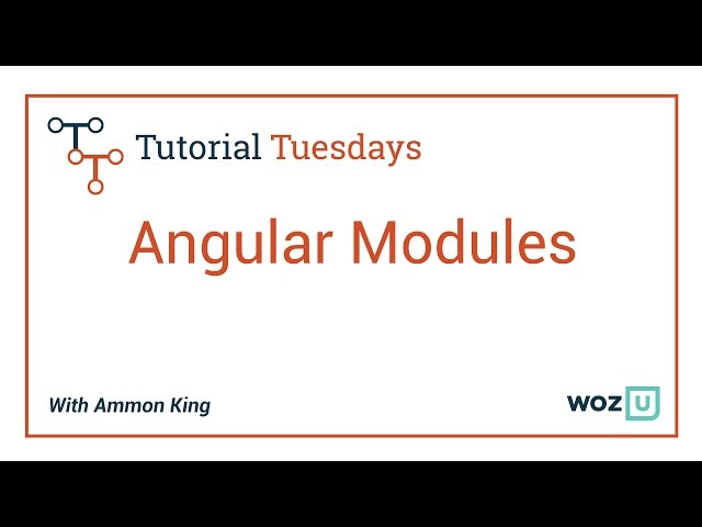 Woz U Learn to Code: Angular Modules
