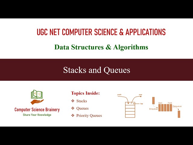 Stacks and Queues | Data Structures | Unit 7-2 | UGC NET Computer Science | Priority Queues