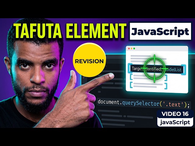 16. SELECTING DOM ELEMENTS (getElementById vs querySelector)
