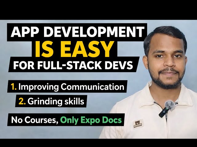 App Development Is Easy If You’re a Full-Stack Developer #codingjourney #appdevelopment #reactnative