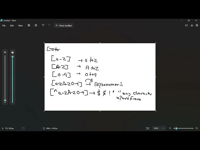 session 3 - what is character classes in regular expression ? what is range in regular expression ?