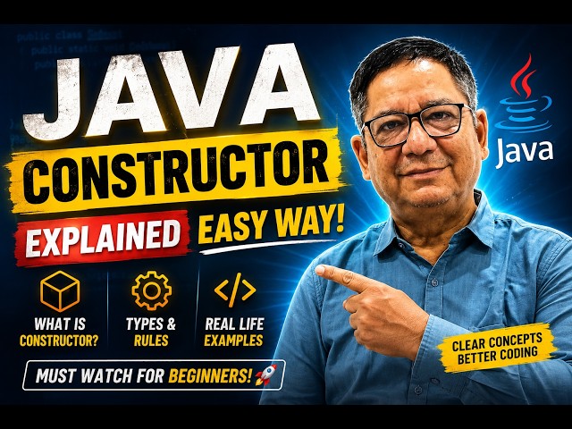 Constructor in Java Kya Hota Hai? | Full Concept with Examples (Hindi)