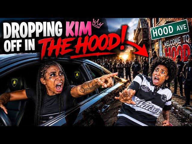 DROPPING KIM OFF IN H00D PRANK ‼️😱