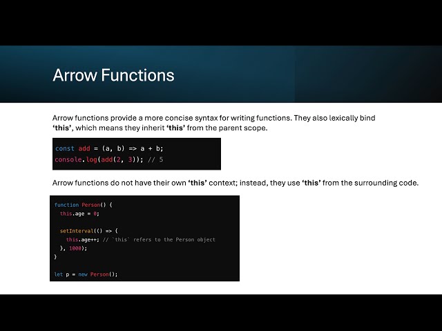 JavaScript Tip: Arrow Functions