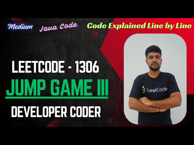 Jump Game III | LeetCode 1306 | Java Code | Developer Coder