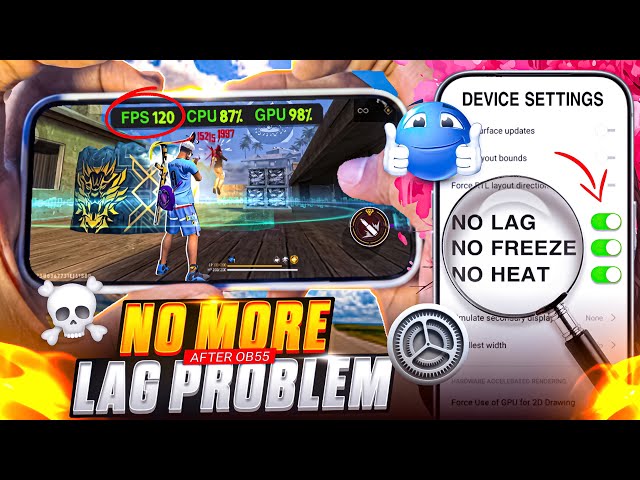 Facing Lag 😬 After OB55? Watch This Device Optimisation ⚙️ Guide To Fix ✅ Lag In Free Fire 🔥