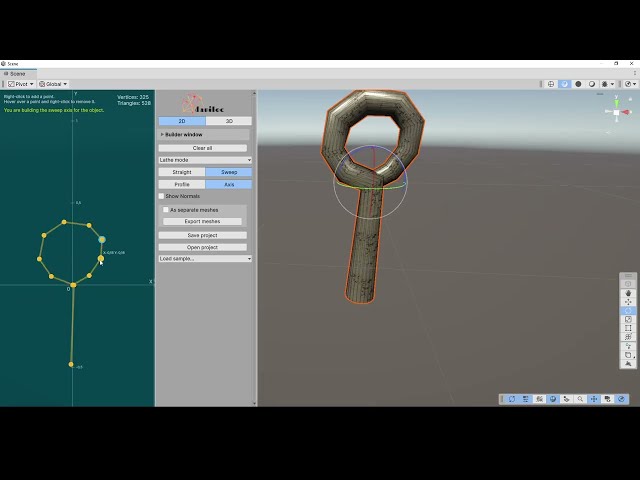 Procedural Details Generator - Lathe Sweep Mode Tutorial | Create Curved Revolved Meshes in Unity