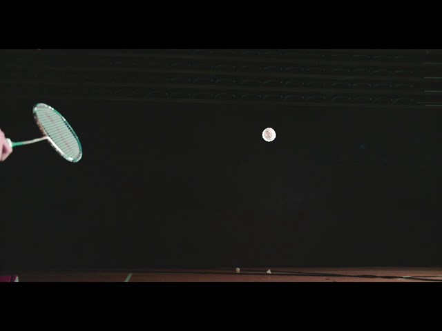 Badminton Racket Hitting a Shuttlecock in Slow Motion at 1000 FPS