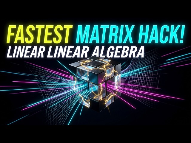 3x3 Matrix Inverse Trick — Solve in 30 Seconds | Mathematics