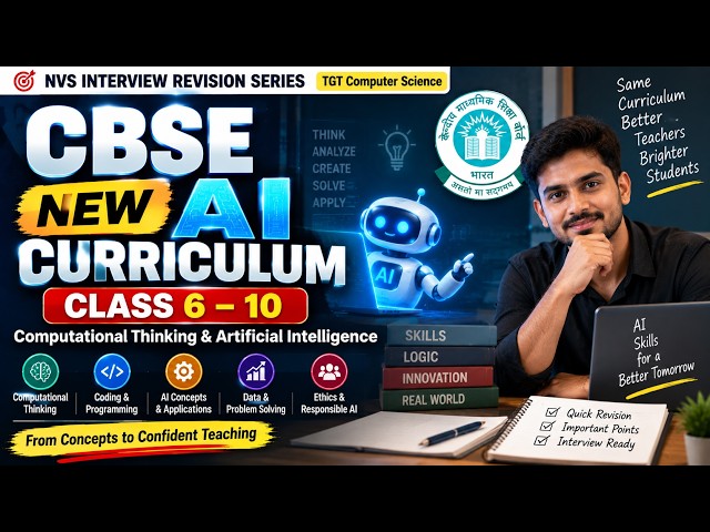 Everything About CBSE’s New Computational Thinking & AI Curriculum | NEP 2020 Guide