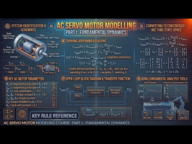 Modelling of a AC Servo Motor || Control Systems || Transfer Function