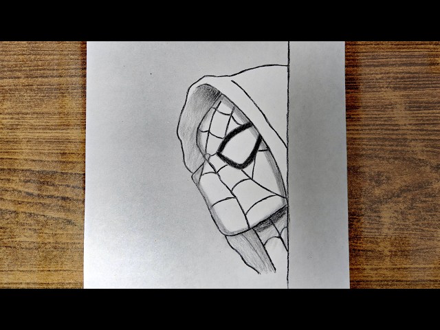 Easy Step-by-Step Spider-Man Pencil Drawing Tutorial for Beginners