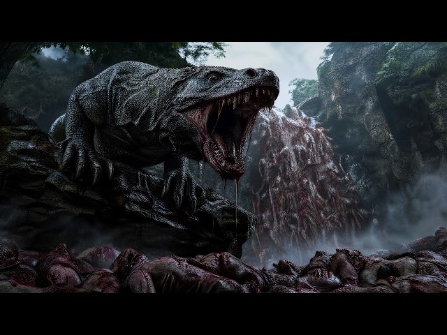 【2026 Newest Movie】Colossal Dragon-Roaring Giant Lizard 🦎 Ambushes Underground Sinkhole Expedition 😱