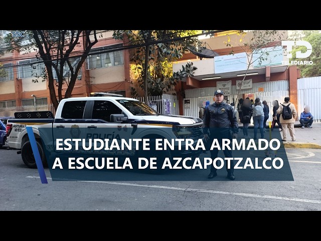 Estudiante de secundaria en Azcapotzalco ingresa a su plantel con pistola cargada
