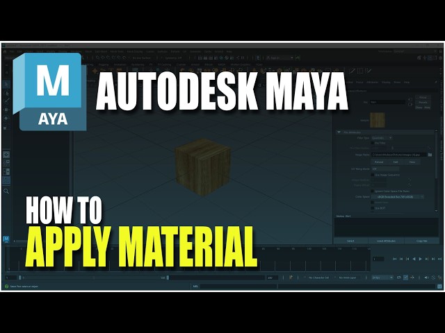 Autodesk Maya How To Apply Material