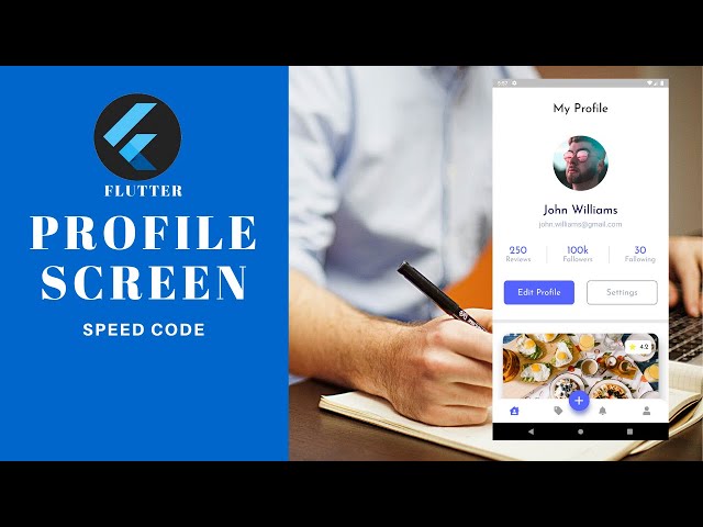 Flutter | ProfileScreen | SpeedCode