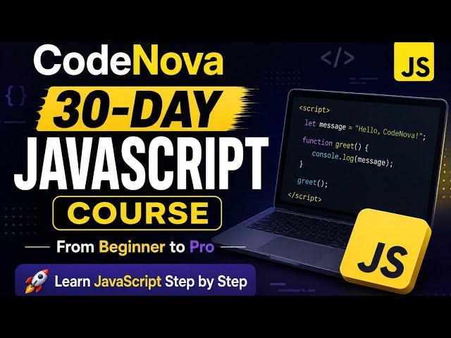 🚀 JavaScript Tutorial for Beginners | Day 1 Welcome to CodeNova!💙